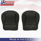 Driver & Passenger Bottom Leather Seat Cover Black 1999 - 2004 Volkswagen Jetta