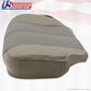 2002 GMC Yukon Denali Driver & Passenger Bottom Leather Seat Cover 2-Tone GRAY