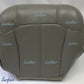 1999 to 2002 GMC Sierra 1500 2500 Driver Bottom Leather Seat Cover Pewter Gray