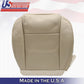 2005 to 2009 For Ford Mustang V6 Driver Side Bottom Leather Seat Cover in Tan