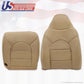 2000 Ford F250 F350 F450 Lariat Front 2x Tops 2x Bottoms Leather Seat Covers tan