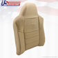 2002-07 Ford F250 F-350 Driver Top Lean Back Replacement Leather Seat Cover Tan