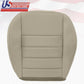 2009 Dodge Charger Front Driver Side Bottom Leather Replacement Seat Cover Gray