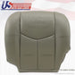 2003 - 2006 Chevy Suburban Passenger Bottom Leather Seat Cover gray with cut off