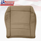 1998 - 2001 FORD EXPLORER XLT DRIVER PASSENGER LEATHER BOTTOM SEAT COVER IN TAN