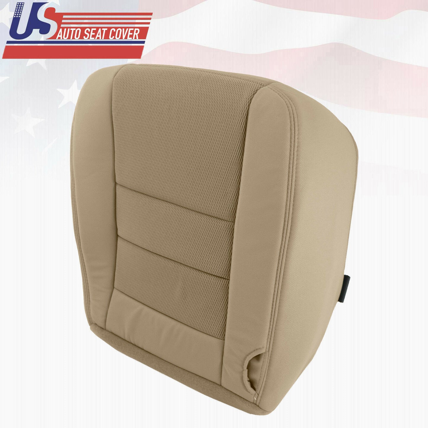 2005 2006 Ford F-250 F-350 Super Duty Driver Bottom Cloth Seat Cover 2 tone TAN