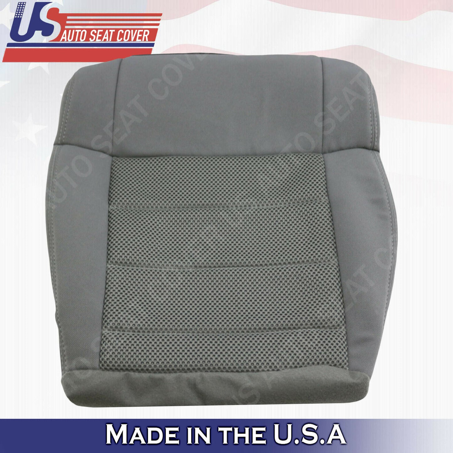 2007 2008 2009 2010 Jeep Wrangler Driver Passenger Bottoms Cloth Seat Cover Gray