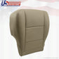 Fits 2002 Sequoia Front Driver Side Bottom Replacement Seat Cover Leather Tan