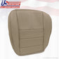 2008 Ford F250 Lariat Driver & Passenger Bottom Leather Seat Cover Stone Gray 4S