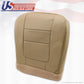 2001 Ford F-350 Dually Lariat Driver Bottom Leather Seat Cover Parchment TAN