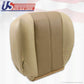 2001 GMC Yukon Denali Driver & Passenger Bottom Leather Seat Cover Two-Tone Tan