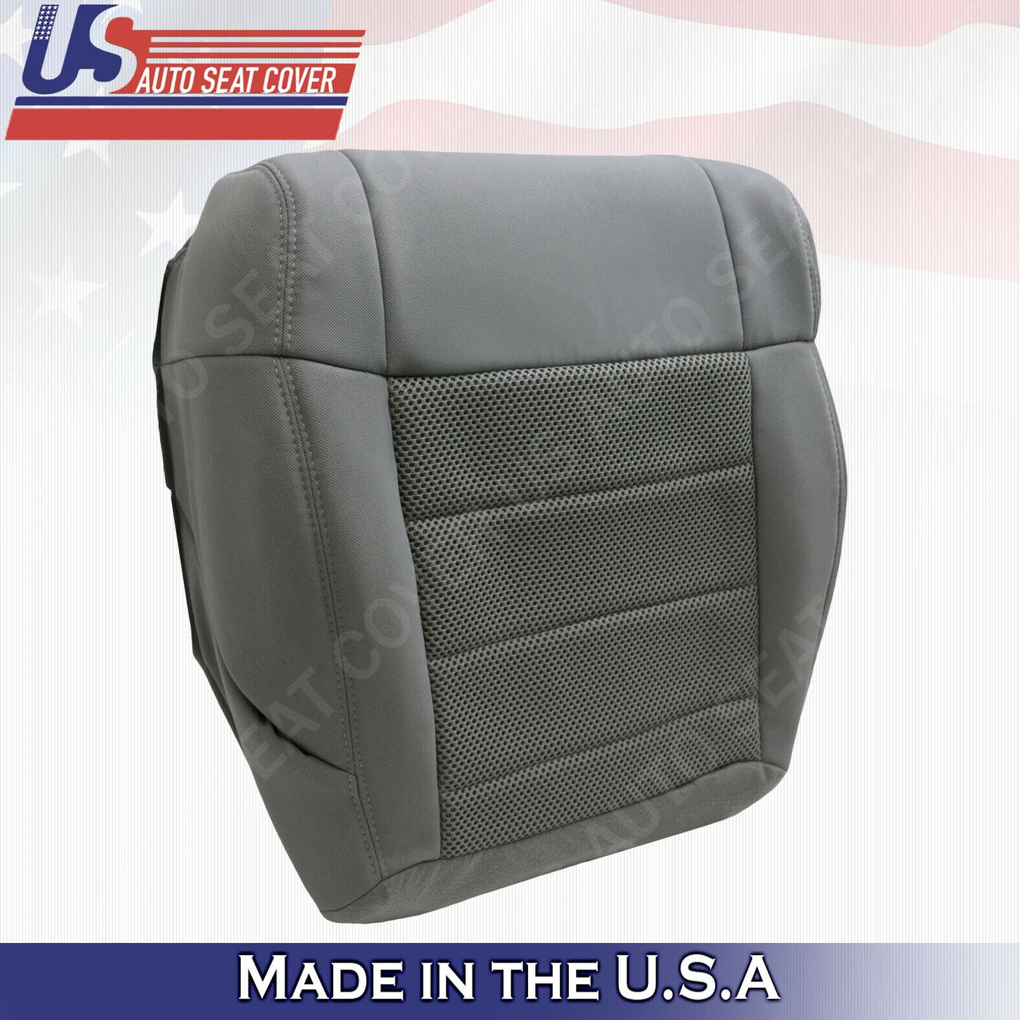 2007 2008 2009 2010 Jeep Wrangler Driver Passenger Bottoms Cloth Seat Cover Gray