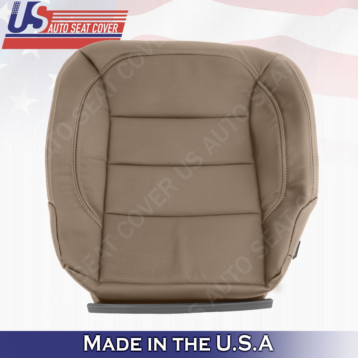 Tan Bottoms Perforate Leather Cover For 2012 2013 Mercedes Benz ML  ML350 ML400