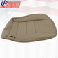 2008-2010  Ford F350 Lariat Driver Bottom Replacement Leather Seat Cover Gray 4S