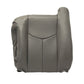 2003 to 06 Chevy Silverado Driver Top Lean Back Leather Seat Cover pewter Gray