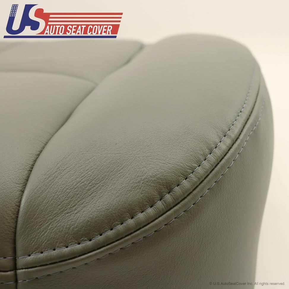 03 04 05 06 & 07 Classic GMC Sierra Driver Bottom Leather Seat Cover pewter gray