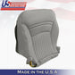 DRIVER & PASSENGER Bottoms Gray Leather Cover 1997-2004 Chevy Corvette SPORT