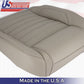 For 2012 2013 2014 Ford Mustang Driver Bottom Perforated Leather Seat Cover Tan