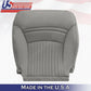 DRIVER & PASSENGER Bottoms Gray Leather Cover 1997-2004 Chevy Corvette SPORT