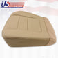 2001 Ford F-350 Dually Lariat Driver Bottom Leather Seat Cover Parchment TAN
