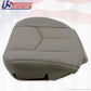 2003 - 2006 Chevy Suburban Passenger Bottom Leather Seat Cover gray with cut off