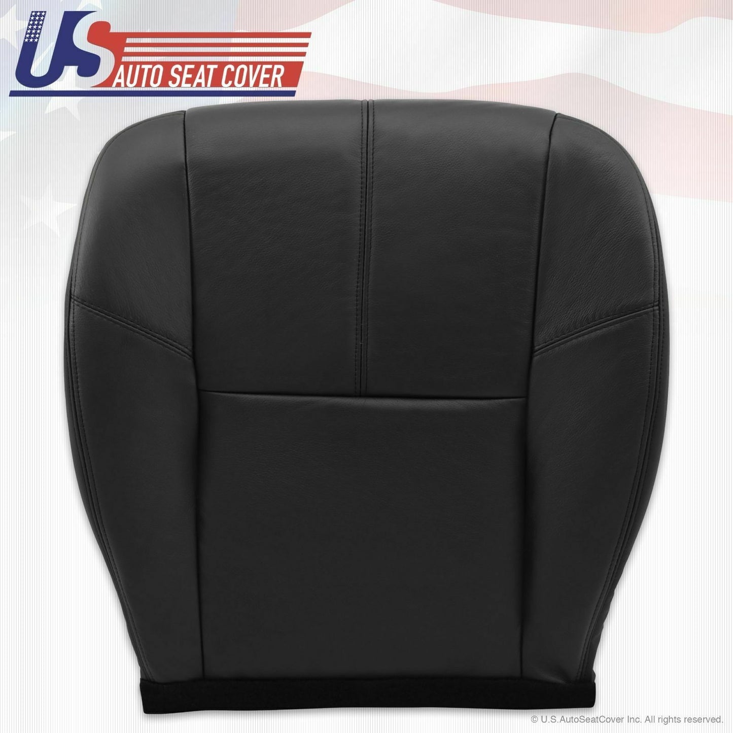 2007 - 13 Chevy Avalanche 1500 2500 HD Driver Bottom Leather Seat Cover Black