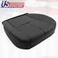 2007 - 13 GMC Sierra 1500 2500 HD Driver Bottom Leather Seat Cover Black