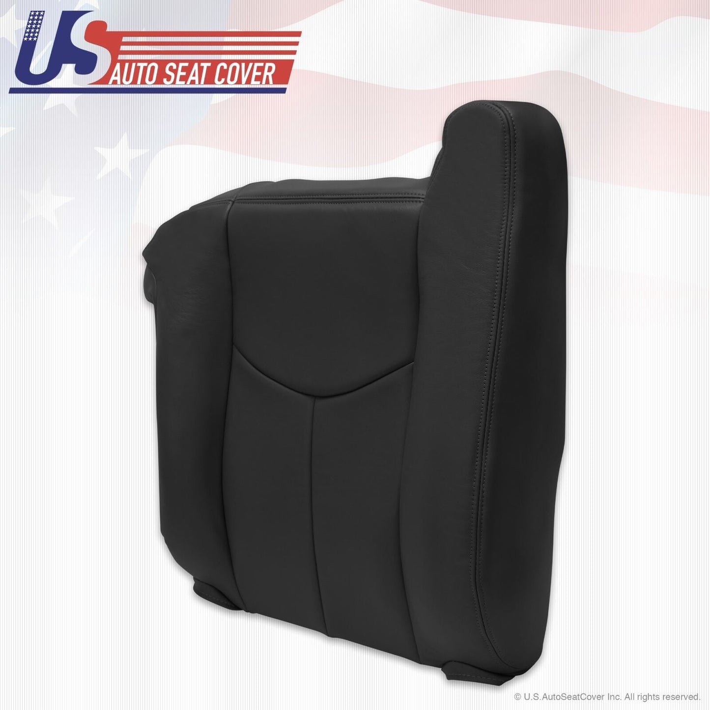 2003 to 2006 Chevy Silverado WT Driver Top Lean Back Vinyl Seat cover Dark Gray