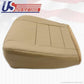 Driver Bottom Leather Seat Cover Parchment TAN 02 - 07 For Ford F250 350 Lariat