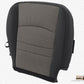 Driver & Passenger Bottom CLOTH Seat Covers 2tone Gray 2009 to 2012 Dodge Ram