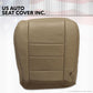 2003 Ford F250 Lariat Driver bottom Perforated Leather Seat Cover & Foam cushion
