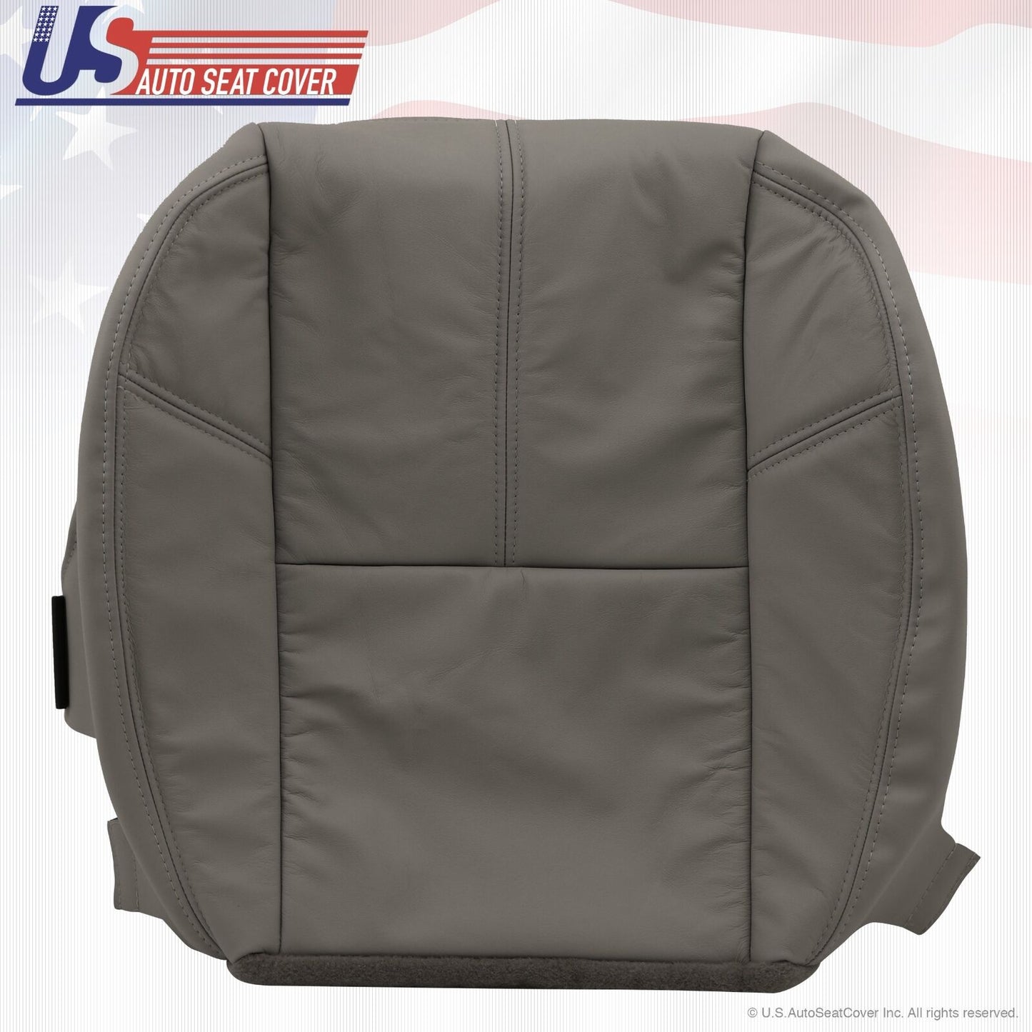 2007 to 2014 Chevy 1500 HD WT Work Truck Driver Bottom Vinyl Seat Cover Med Gray