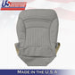DRIVER & PASSENGER Bottoms Gray Leather Cover 1997-2004 Chevy Corvette SPORT