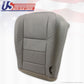 2004 Ford F250 F-250 F350 F-350 Lariat Bottom Leather Seat Cover Gray