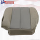 2002 GMC Yukon XL 1500 Denali Driver Side Bottom Leather Seat Cover 2-Tone GRAY