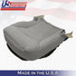 DRIVER & PASSENGER Bottoms Gray Leather Cover 1997-2004 Chevy Corvette SPORT