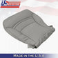 DRIVER & PASSENGER Bottoms Gray Leather Cover 1997-2004 Chevy Corvette SPORT