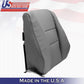 Fits 2005 2006 2007 2008 Acura RL Front Set Tops & Bottoms Leather Cover Gray