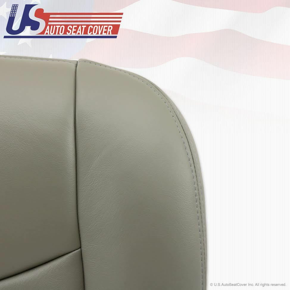 03 04 05 06 & 07 Classic GMC Sierra Driver Bottom Leather Seat Cover pewter gray