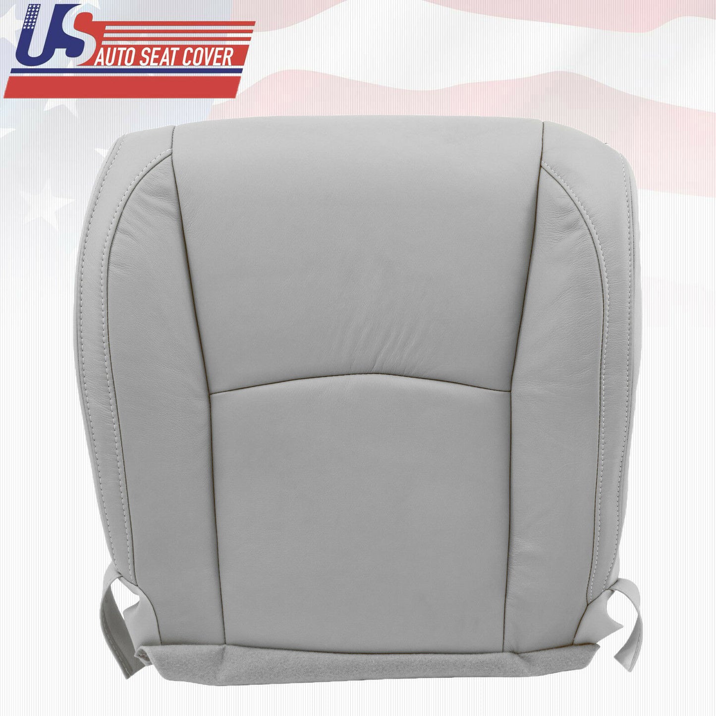 Fits 2007 Lexus RX350 Driver Side Bottom Replacement Leather Seat Cover Gray