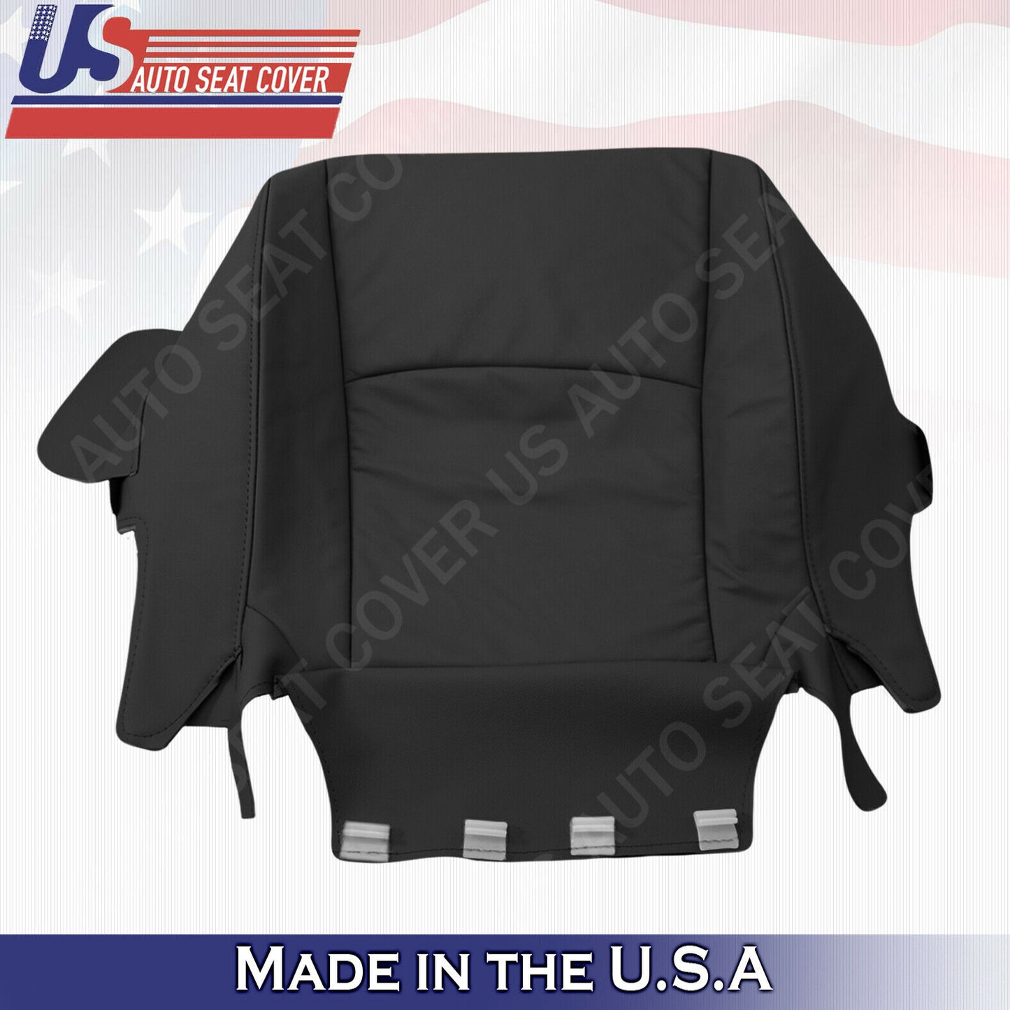 For Toyota Highlander 2008 to 2013 Driver & Passenger Bottom Leather Cover Black