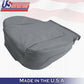 Driver & Passenger Bottom Perforated Leather Seat Cover 2011-2014 Ford F150 Gray