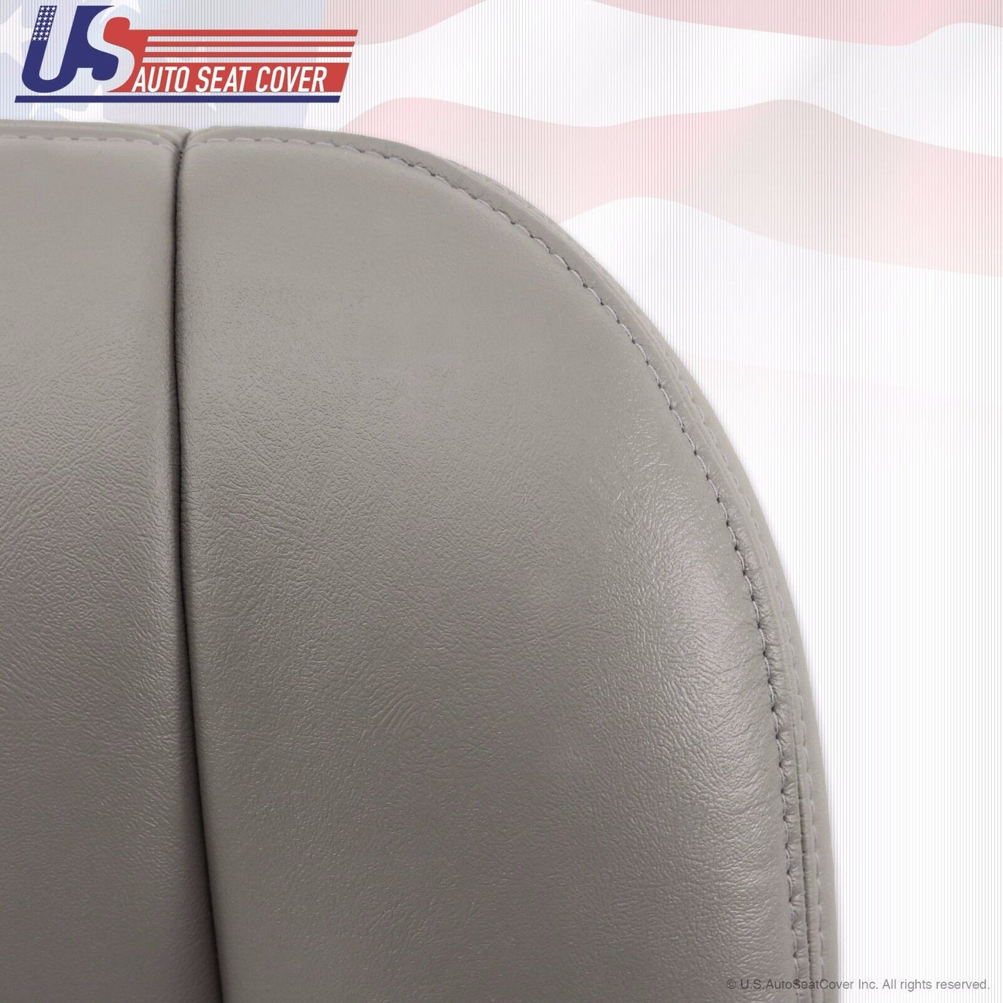 03 04 05 06 Cadillac Escalade Driver Bottom Leather Replacement Seat Cover Gray