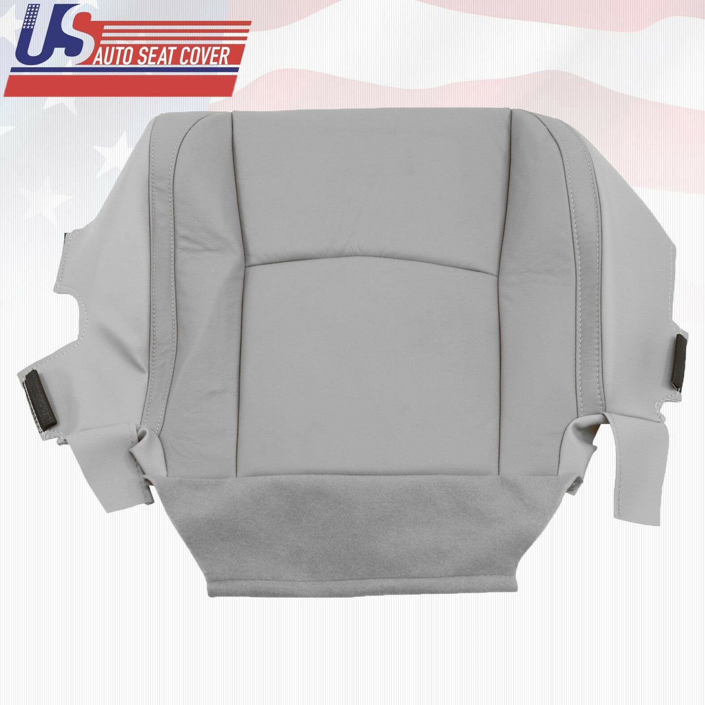 Fits 2005 Lexus RX330 - DRIVER Bottom Leather Replacement Seat Cover Gray