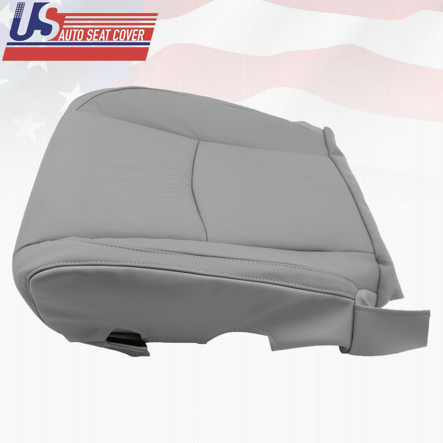 Fits 2007 Lexus RX350 Driver Side Bottom Replacement Leather Seat Cover Gray