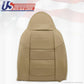 2001 Ford F-350 Lariat Driver Bottom Lean Back Leather Seat Cover Parchment TAN