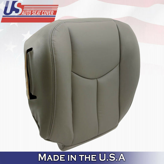 03 04 05 06 Chevy Tahoe Suburban Driver Bottom Leather Seat Cover Gray 922