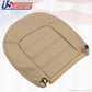 2002 to 2005 Ford Explorer XLS Driver Bottom Replacement Leather Seat Cover Tan