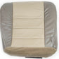 2002 to 2004 Ford Excursion 2-tone Tan Leather Driver Bottom Seat Cover + Foam