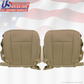2007 2008 Ford Expedition Driver-Passenger Bottom -Perforated- Leather Cover Tan
